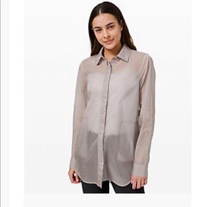 Hazy sky shirt jacket